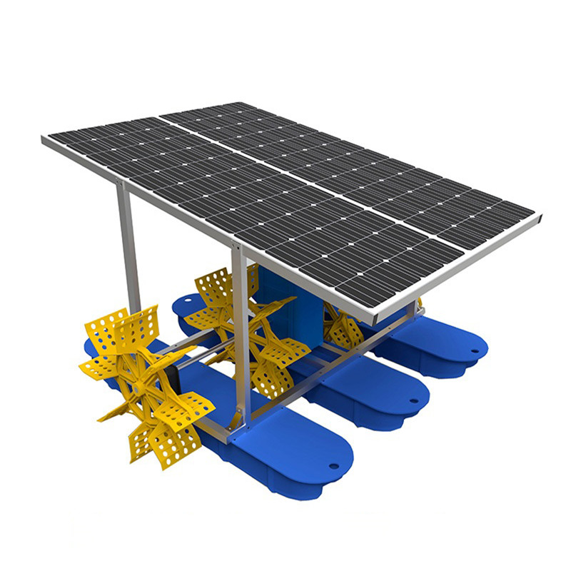 Solar  paddle wheel aerator